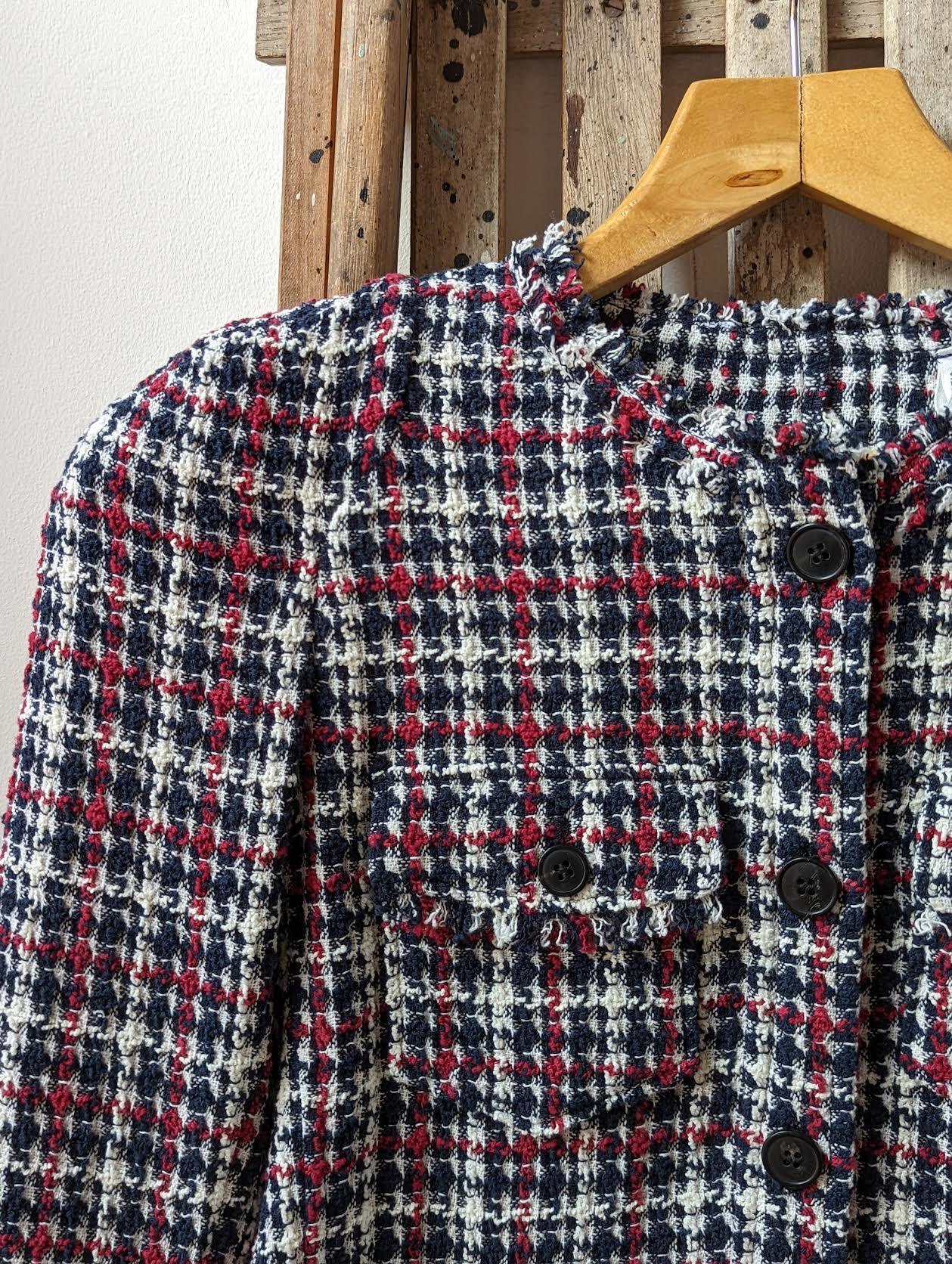 Isabel Marant Etoile - Nelly Midnight & Red Check Jacket - 32 The Guild