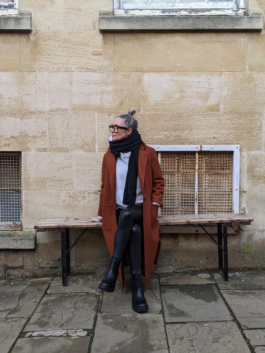 Harris Wharf - Paprika Long Boxy Pressed Wool Coat - 32 The Guild