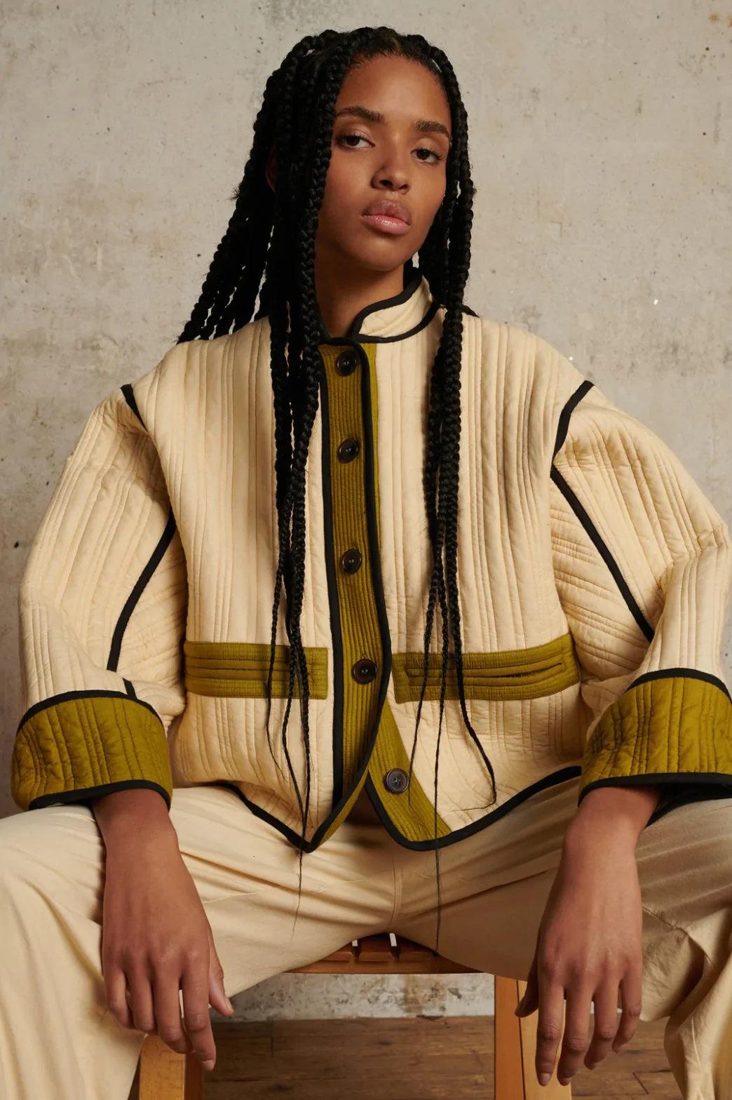 Soeur - Patchouli Tricolour Cotton Voile Jacket - 32 The Guild