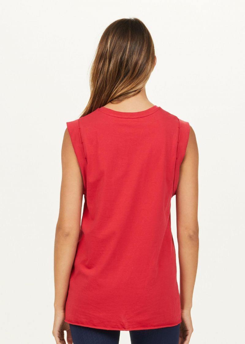 the upside red muscle tank
