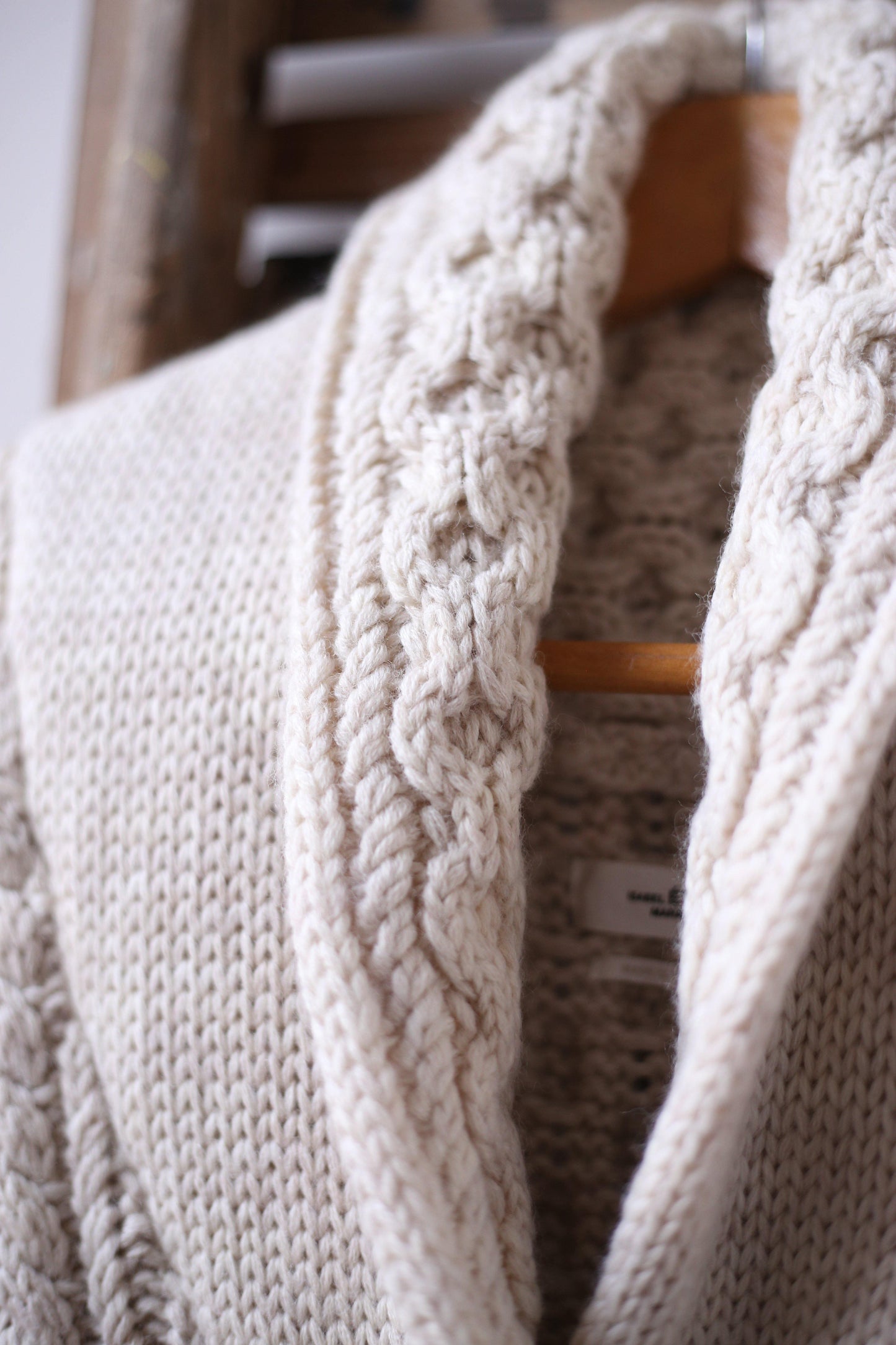 isabel marant etoile regan ecru cardigan