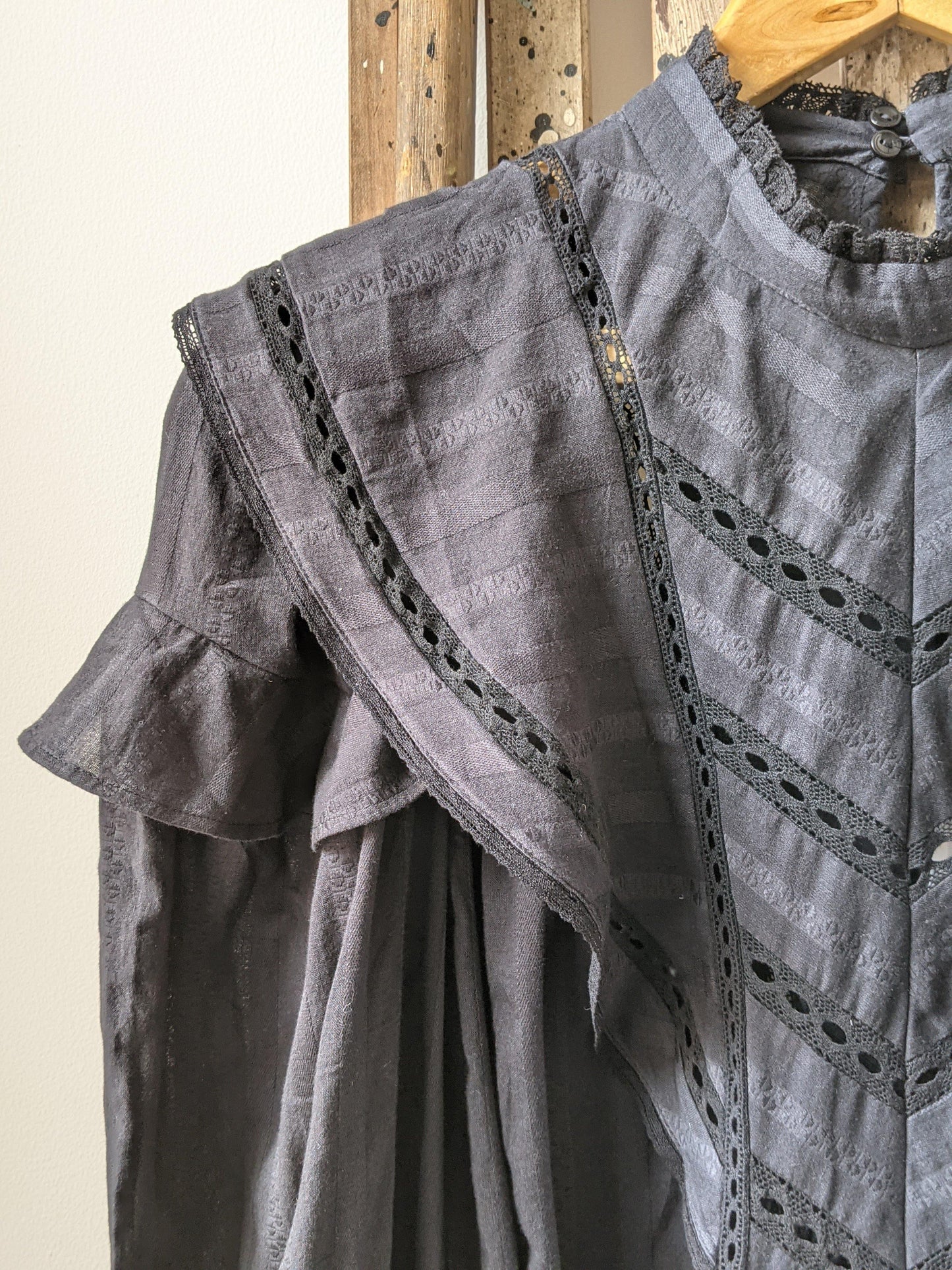 Isabel Marant Etoile - Reign Black Ruffle Blouse - 32 The Guild