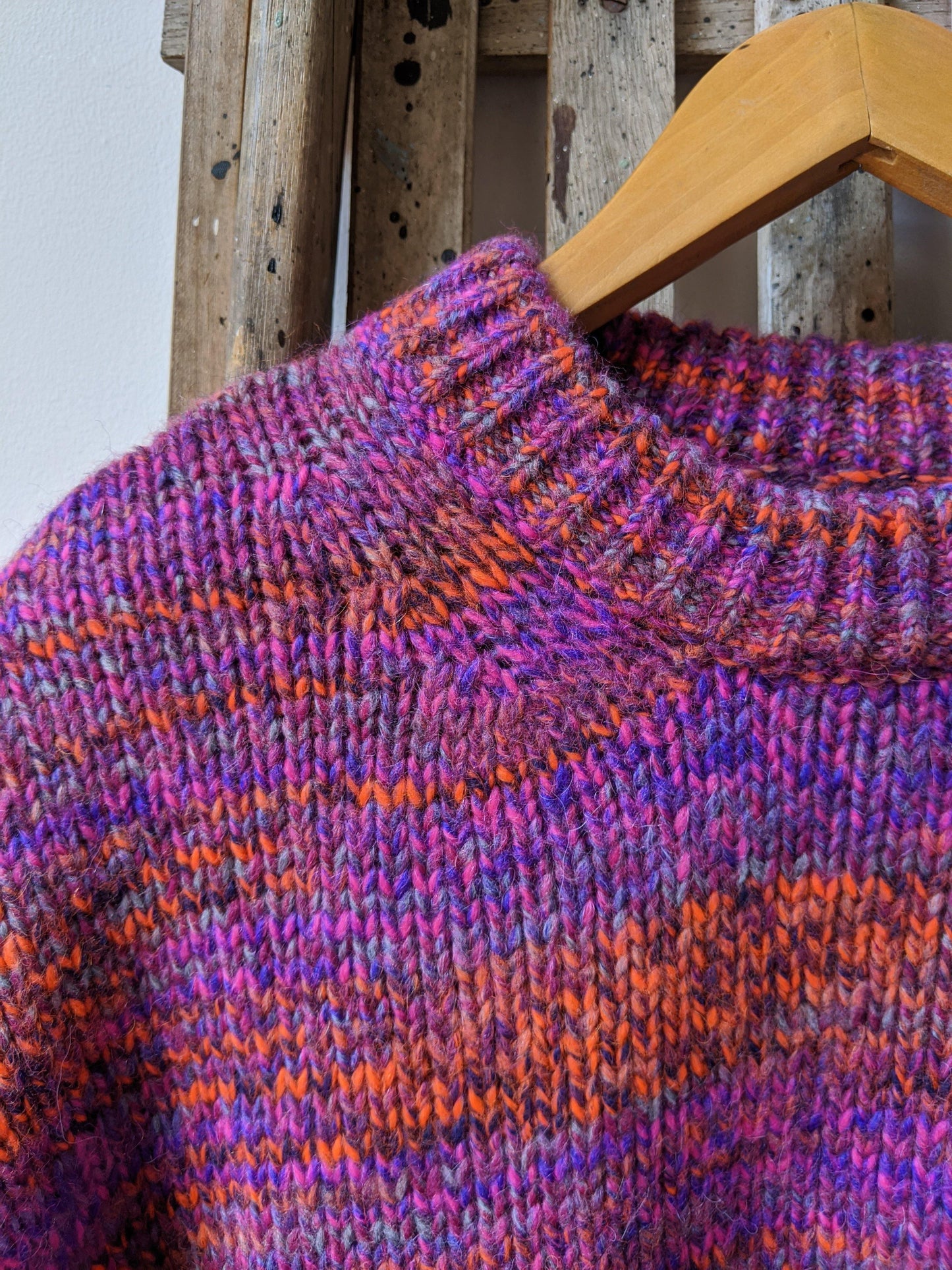 Samsoe Samsoe - Renu Magenta Melange Crew Neck Knit - 32 The Guild
