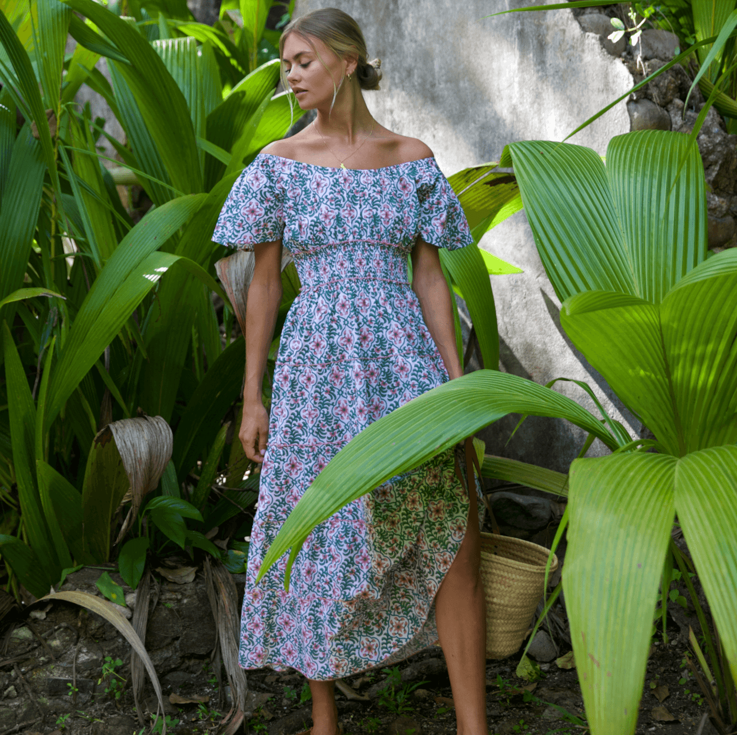 pink city prints retro blush spanish rah rah dress