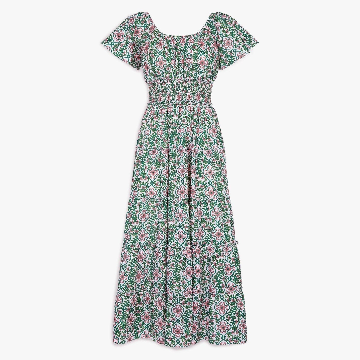 pink city prints retro blush spanish rah rah dress