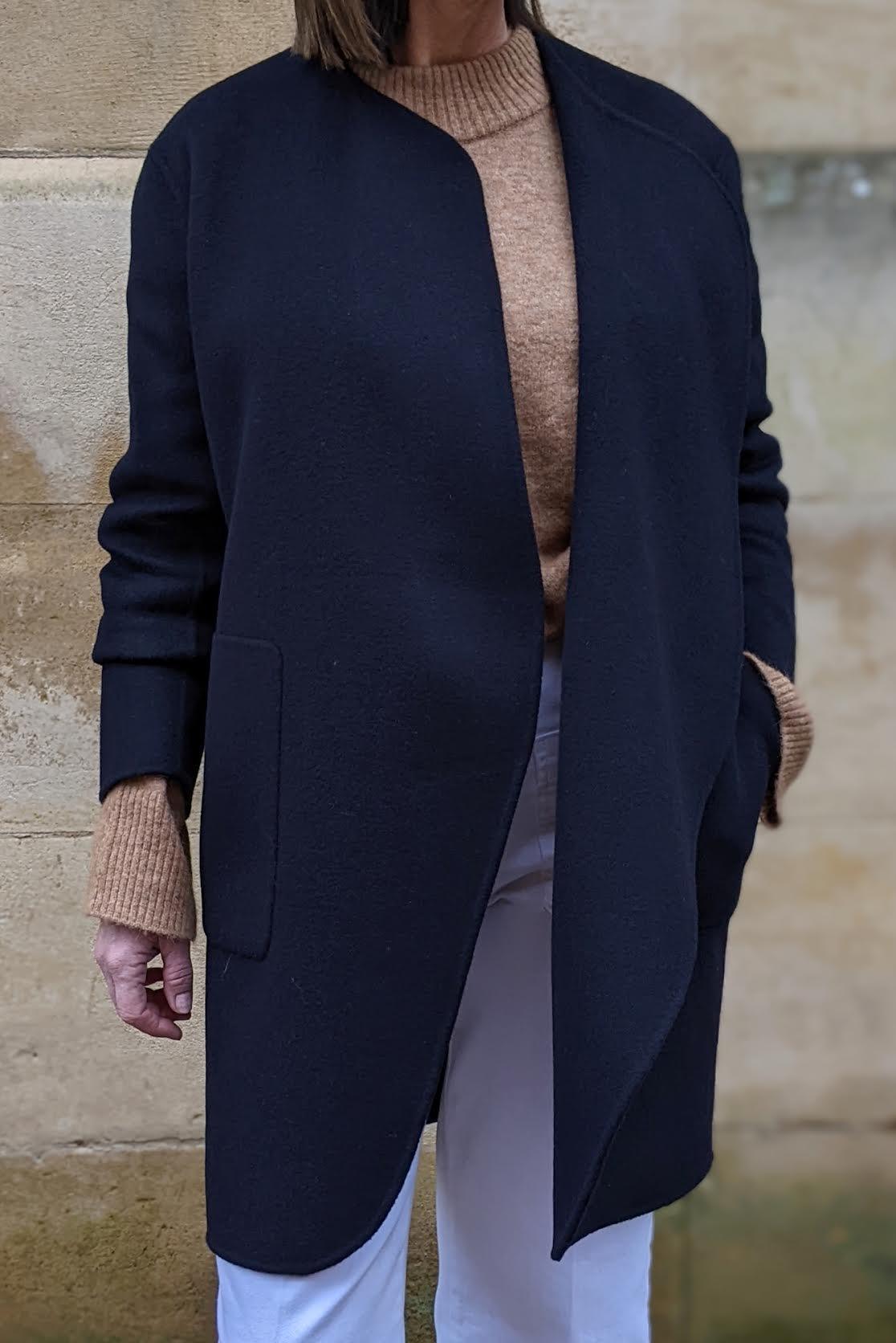 Vanessa Bruno - Rino Marine Soft Wool Belted Jacket - 32 The Guild