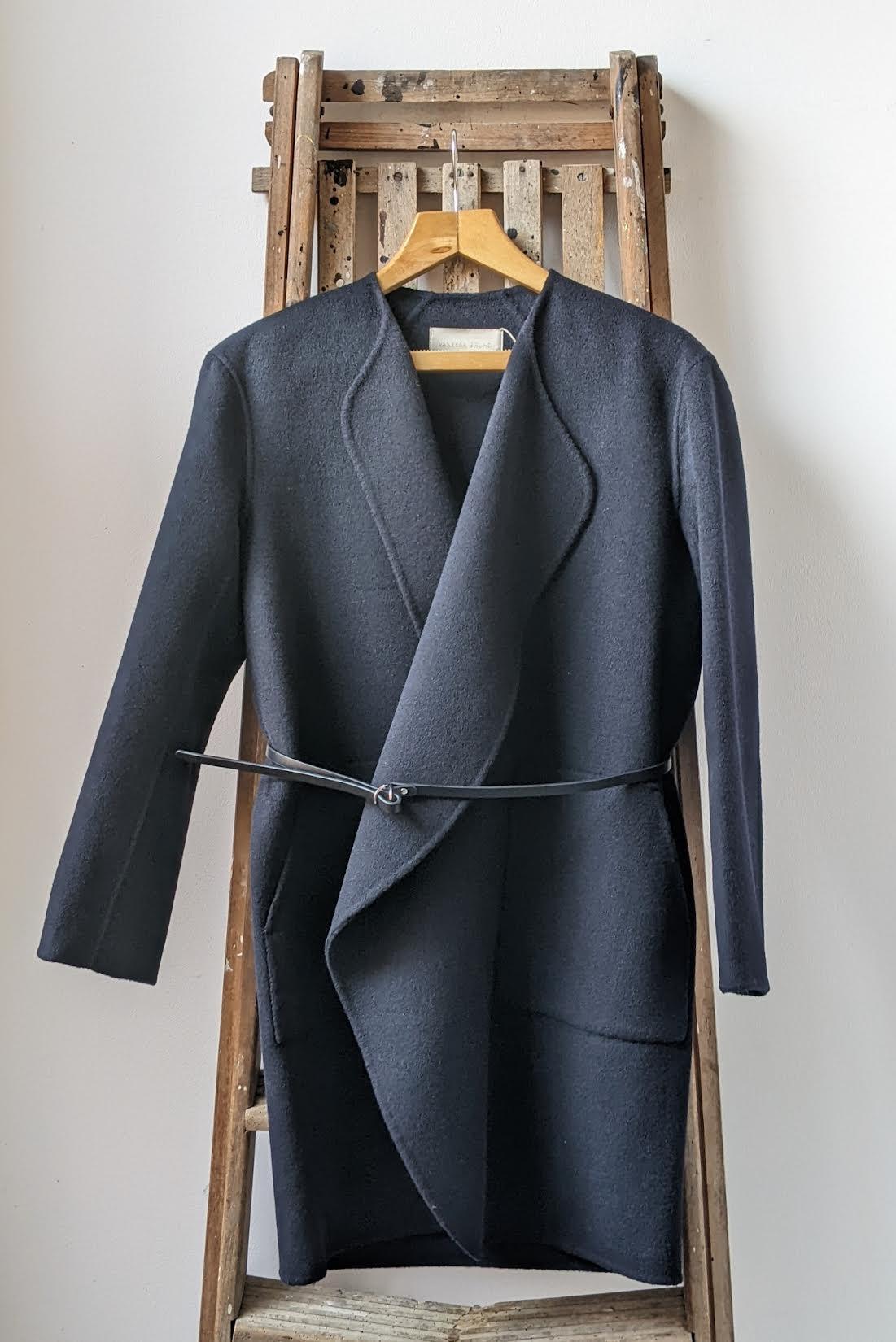 Vanessa Bruno - Rino Marine Soft Wool Belted Jacket - 32 The Guild