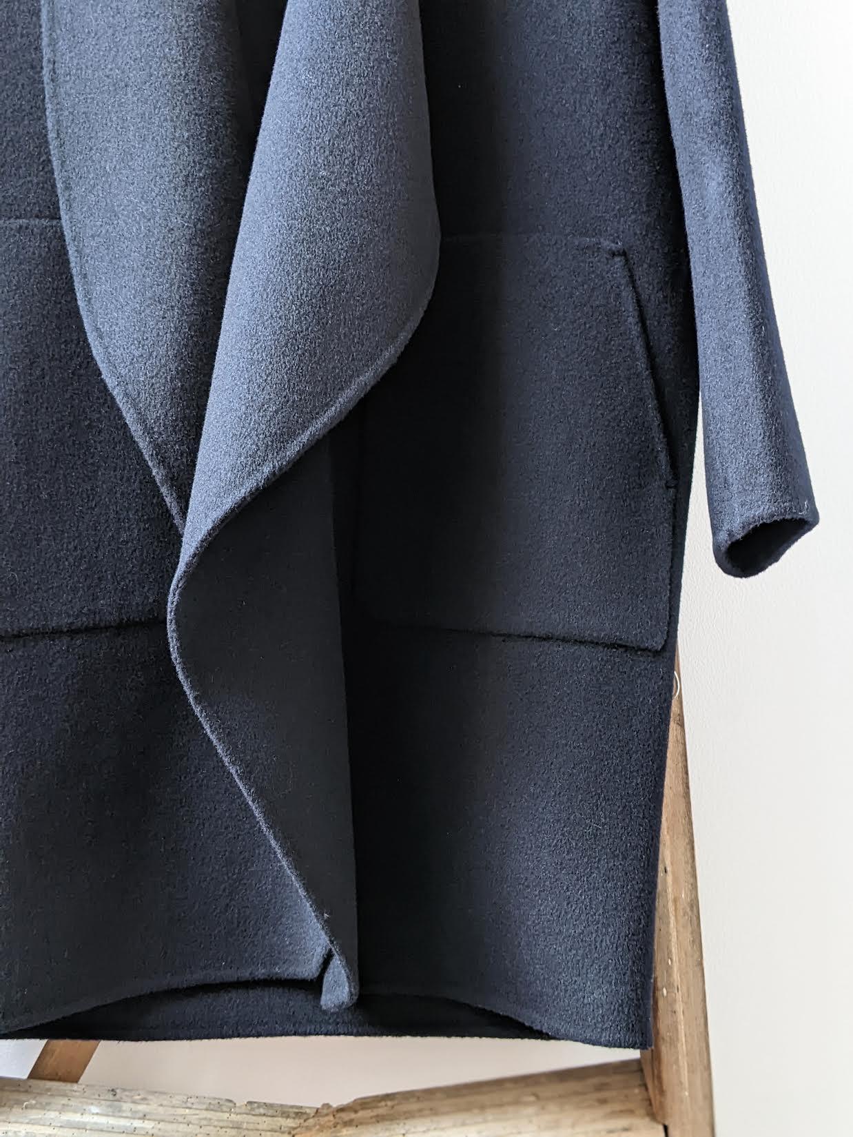 Vanessa Bruno - Rino Marine Soft Wool Belted Jacket - 32 The Guild