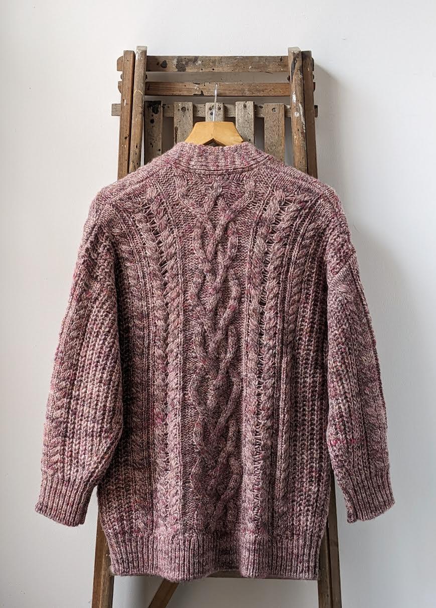 Isabel Marant Etoile - Roswelly Pink Cable Knit Cardigan - 32 The Guild