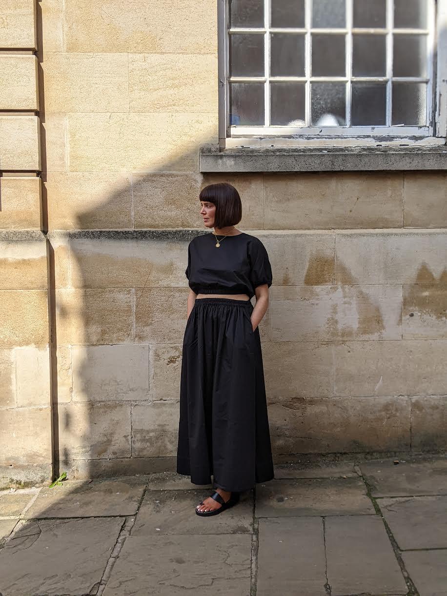 Devotion Twins - Samos Black Crop Blouse - 32 The Guild