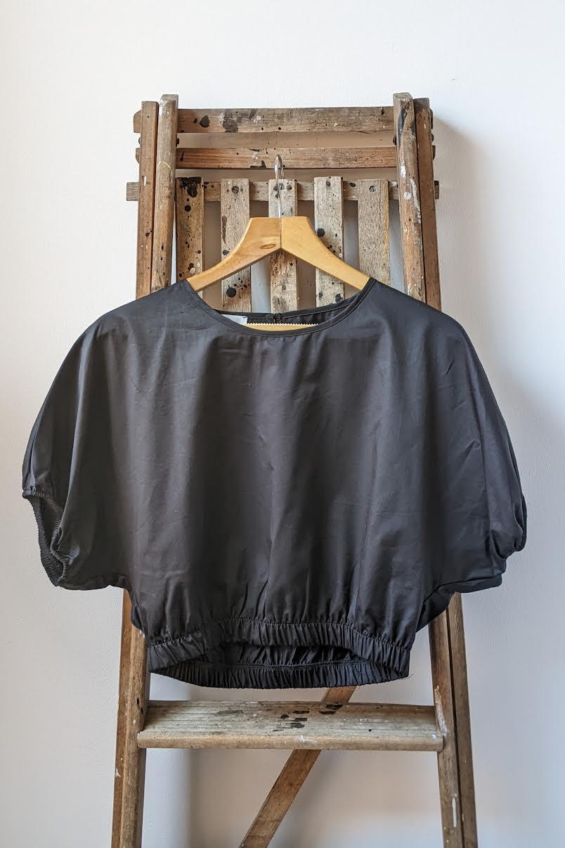 Devotion Twins - Samos Black Crop Blouse - 32 The Guild