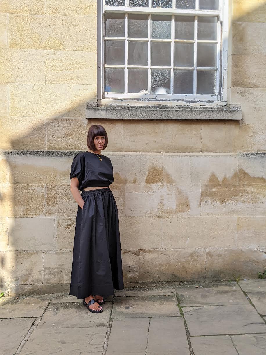 Devotion Twins - Samos Black Crop Blouse - 32 The Guild