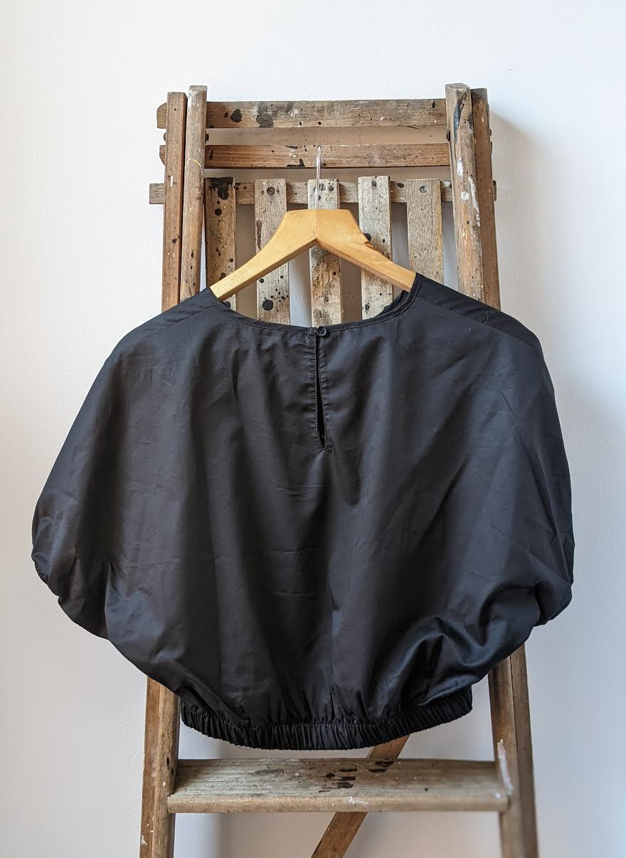 Devotion Twins - Samos Black Crop Blouse - 32 The Guild