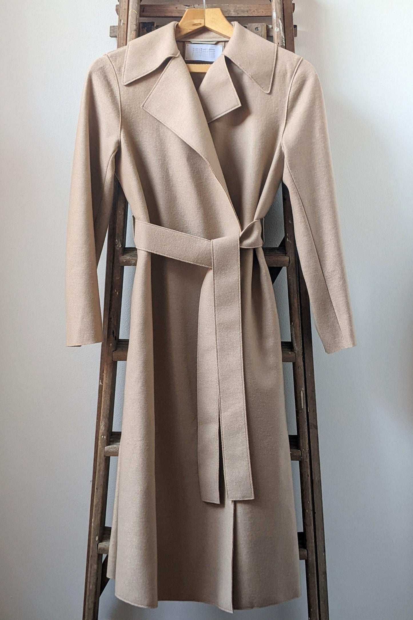 Harris Wharf - Sand Belted Trench Coat - 32 The Guild