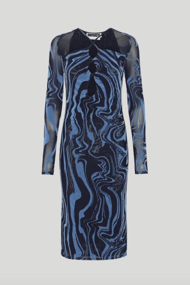 Rotate - Savica Regatta Blue Dress - 32 The Guild
