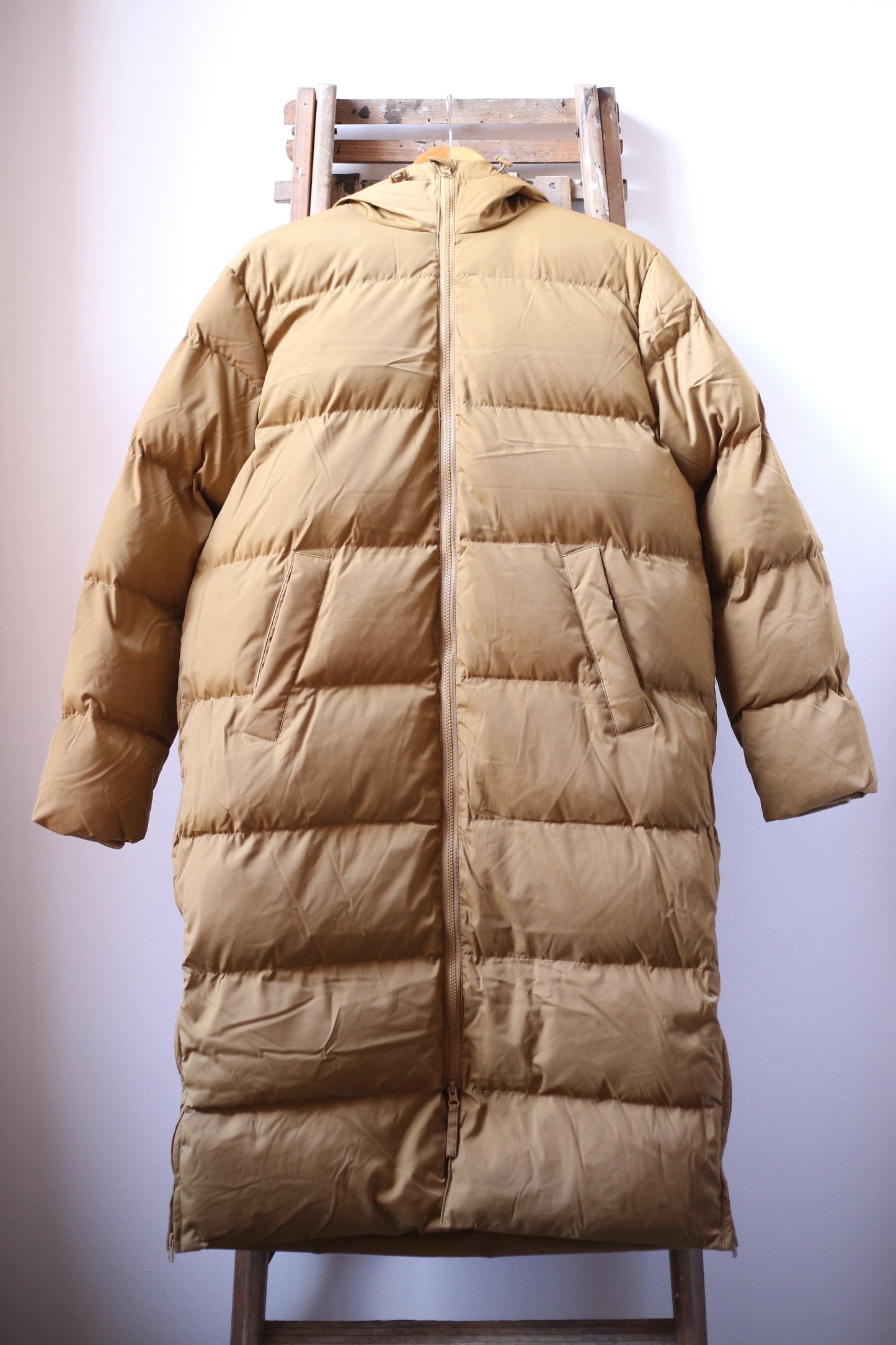 samsoe samsoe sera dull gold padded coat
