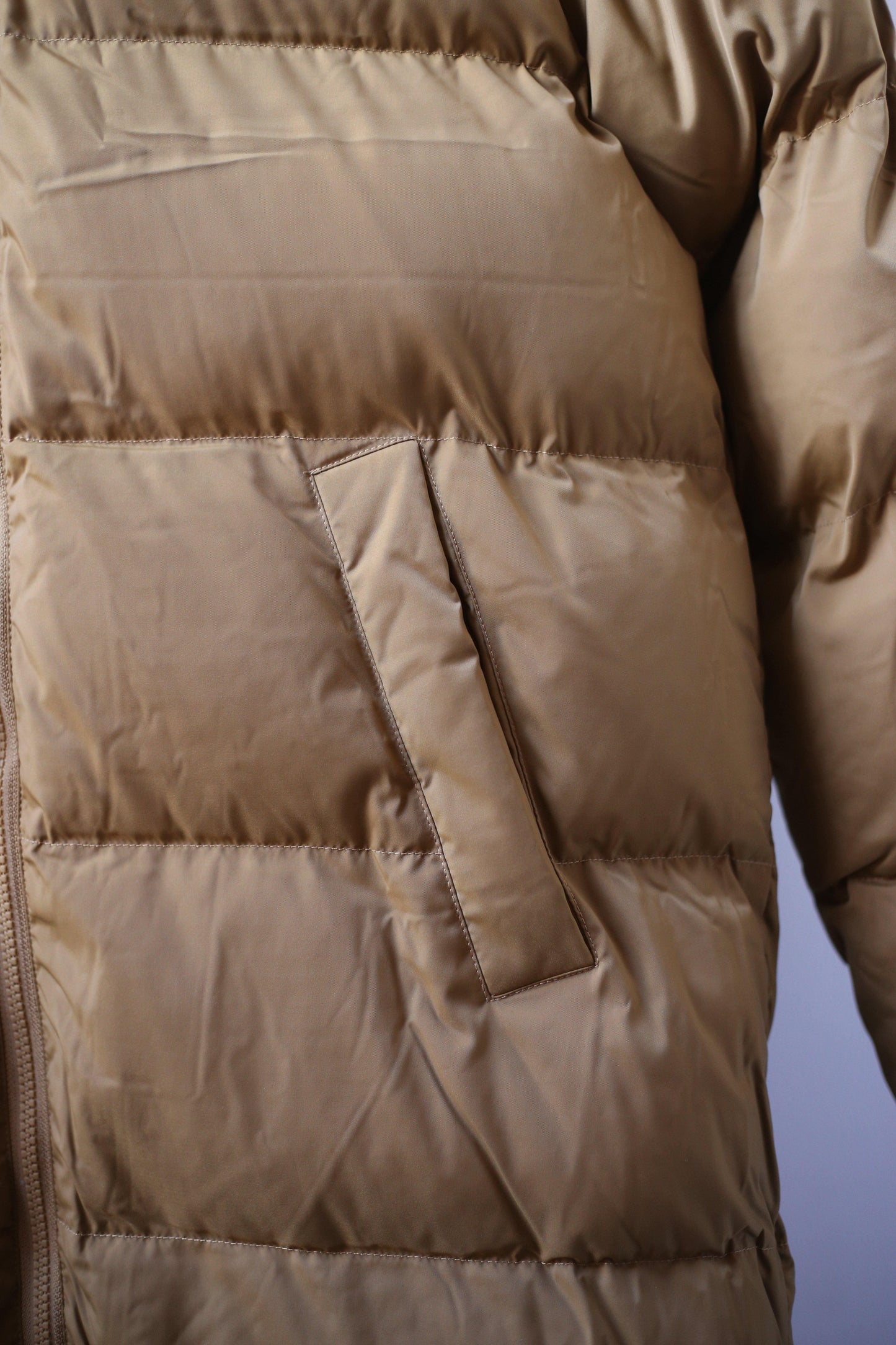samsoe samsoe sera dull gold padded coat