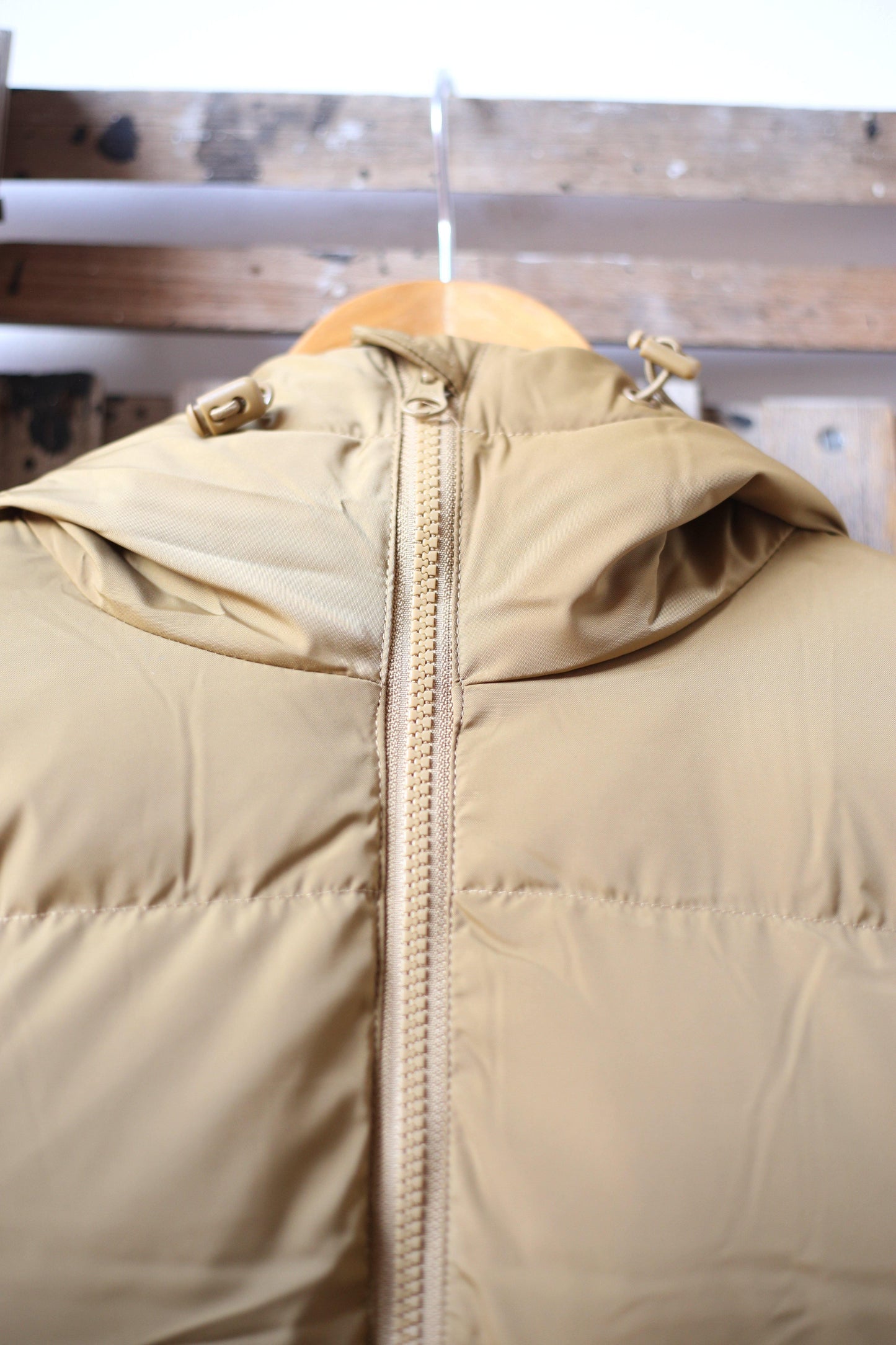 samsoe samsoe sera dull gold padded coat