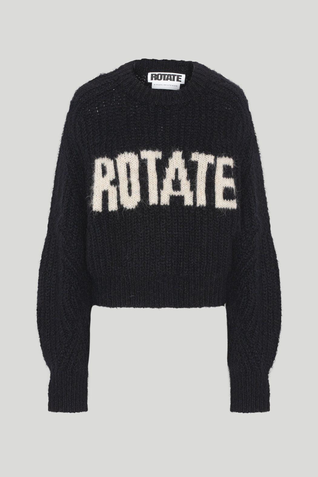 Rotate Remain - Shandy Black Logo Knit - 32 The Guild
