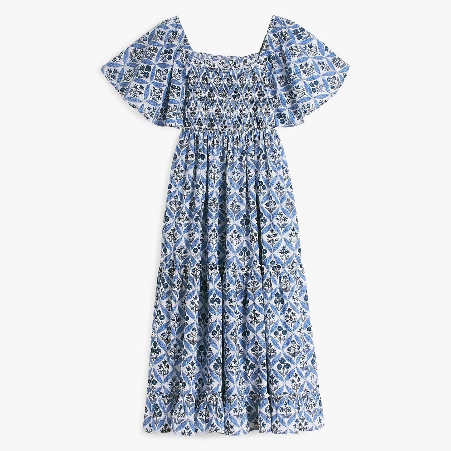 pink city prints sky trellis lolita dress