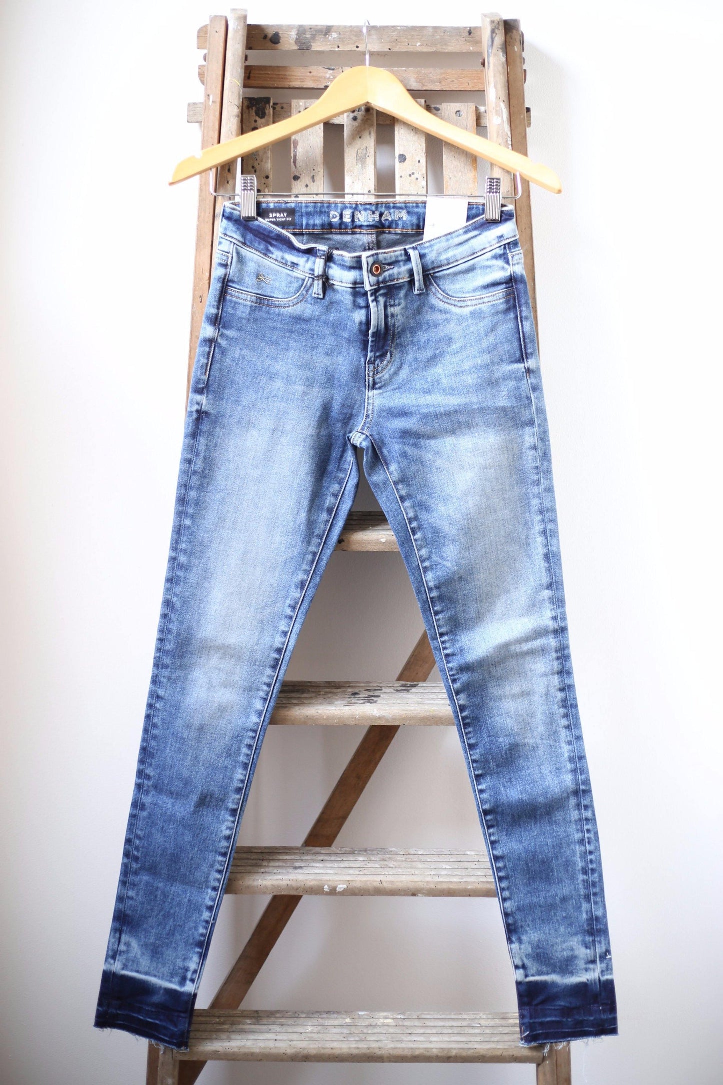 Denham The Jeanmaker - Spray Blue Denim Super Tight Fit Jeans - 32 The Guild