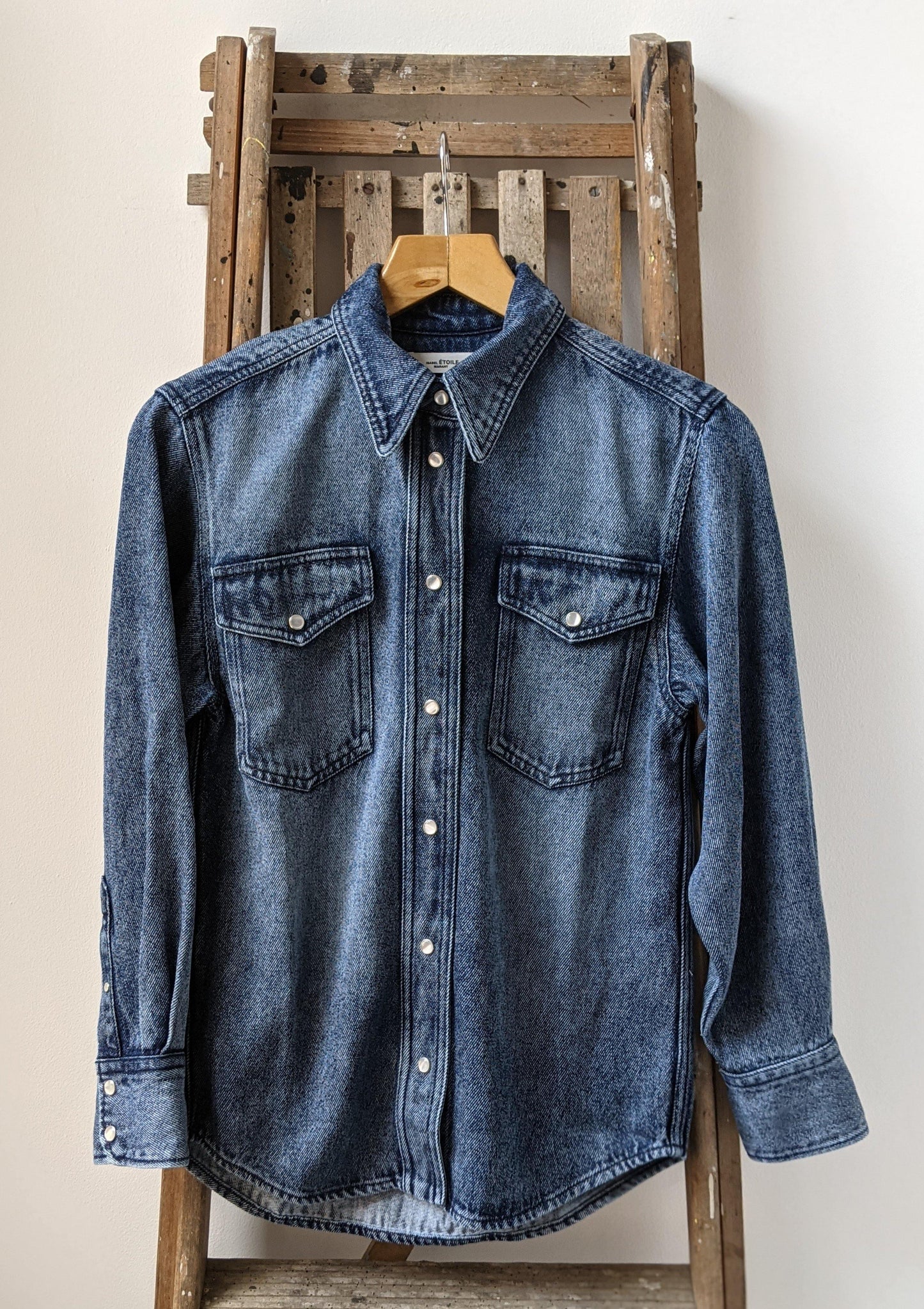 isabel marant etoile tahis dark blue shirt