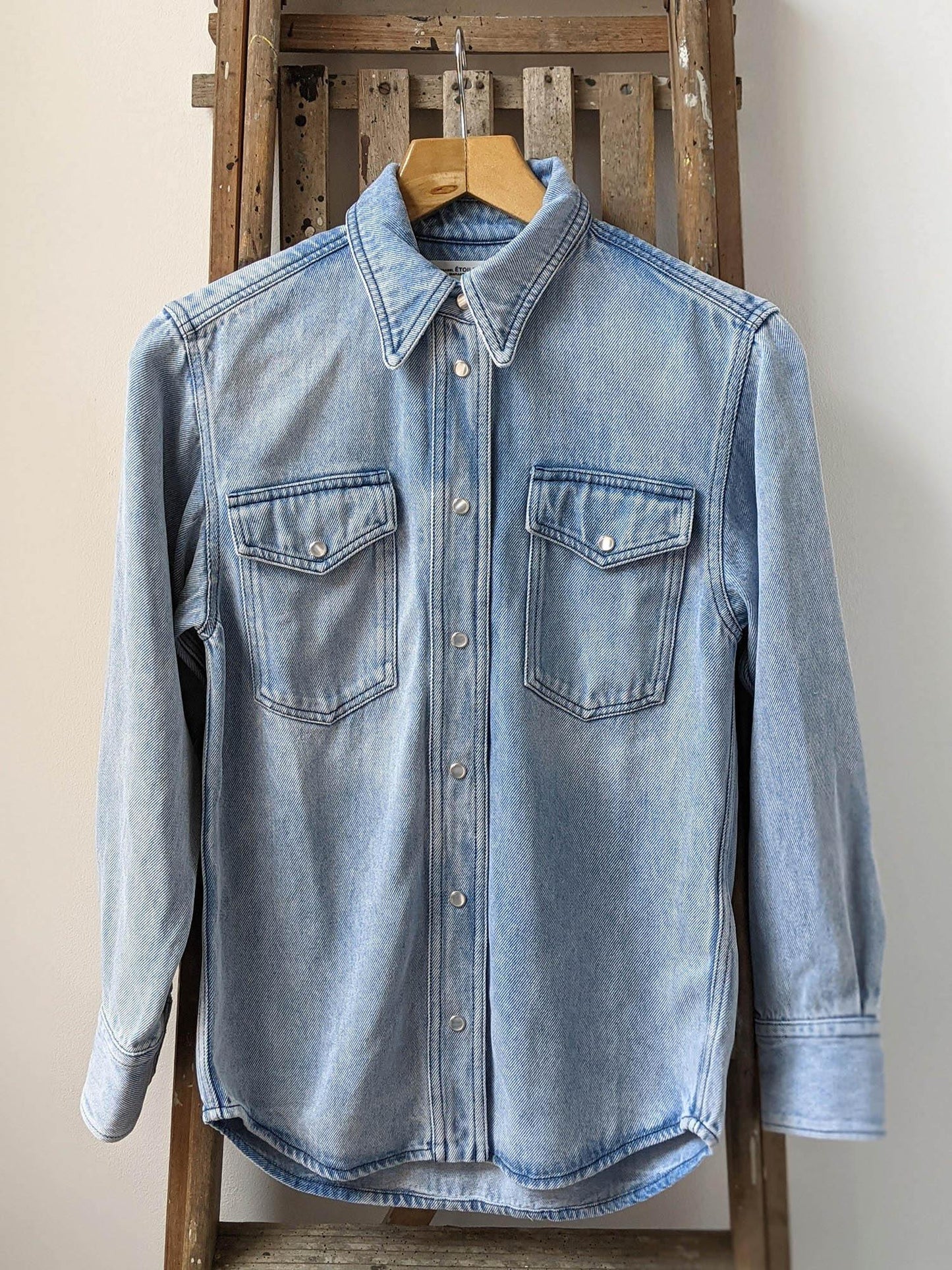 Isabel Marant Etoile - Tahis Light Blue Shirt - 32 The Guild