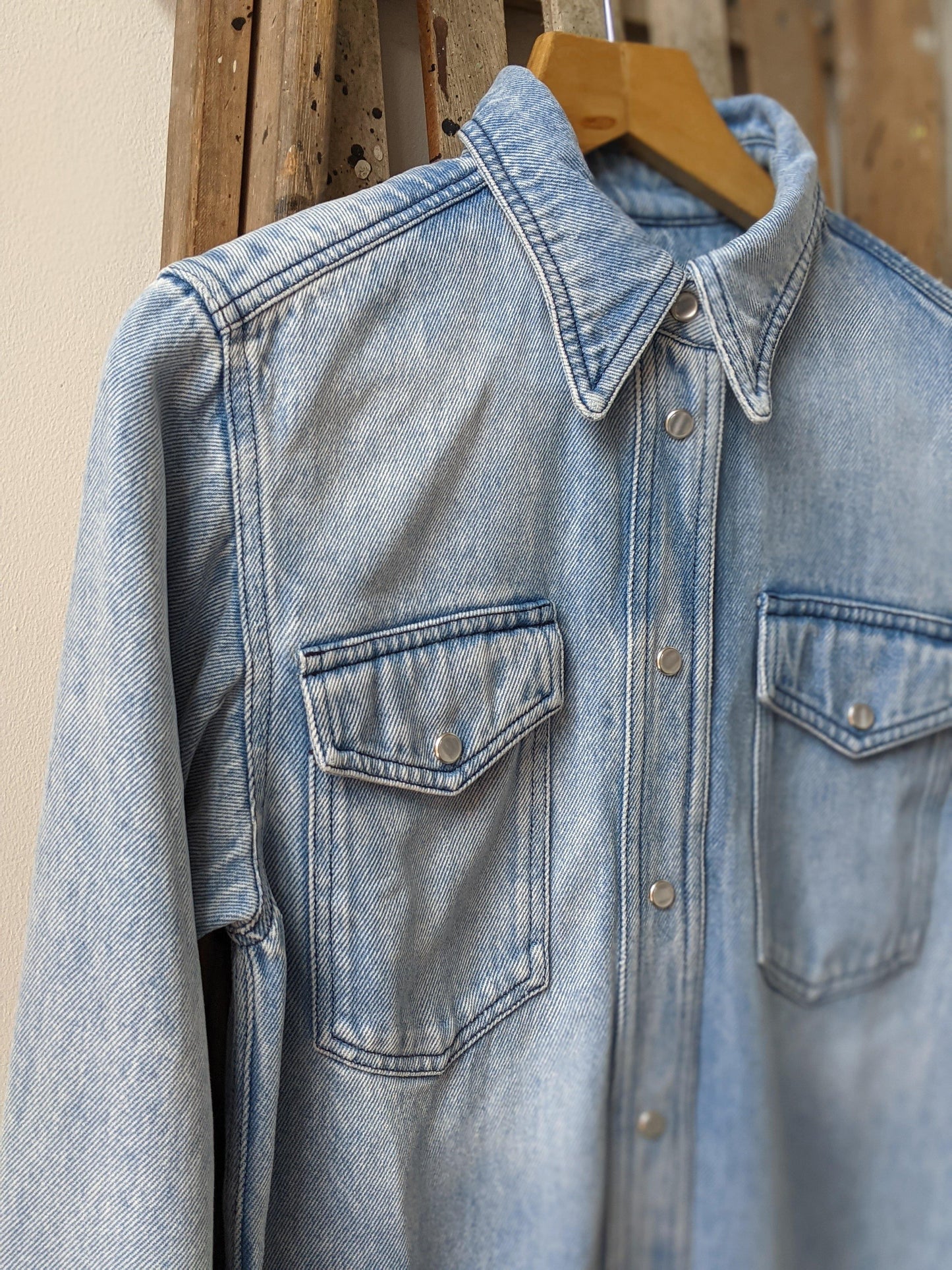 isabel marant etoile tahis light blue shirt