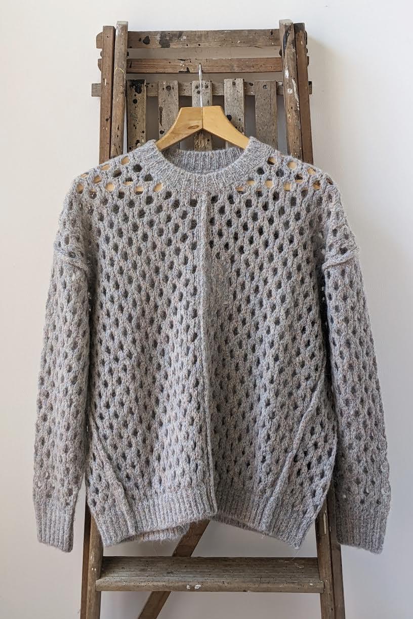 Isabel Marant Etoile - Tiana Light Grey Open Knit - 32 The Guild