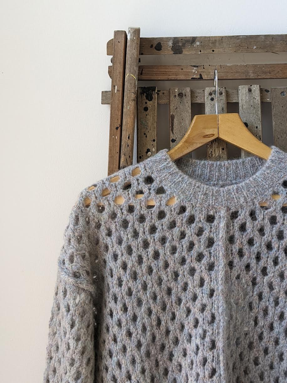 Isabel Marant Etoile - Tiana Light Grey Open Knit - 32 The Guild