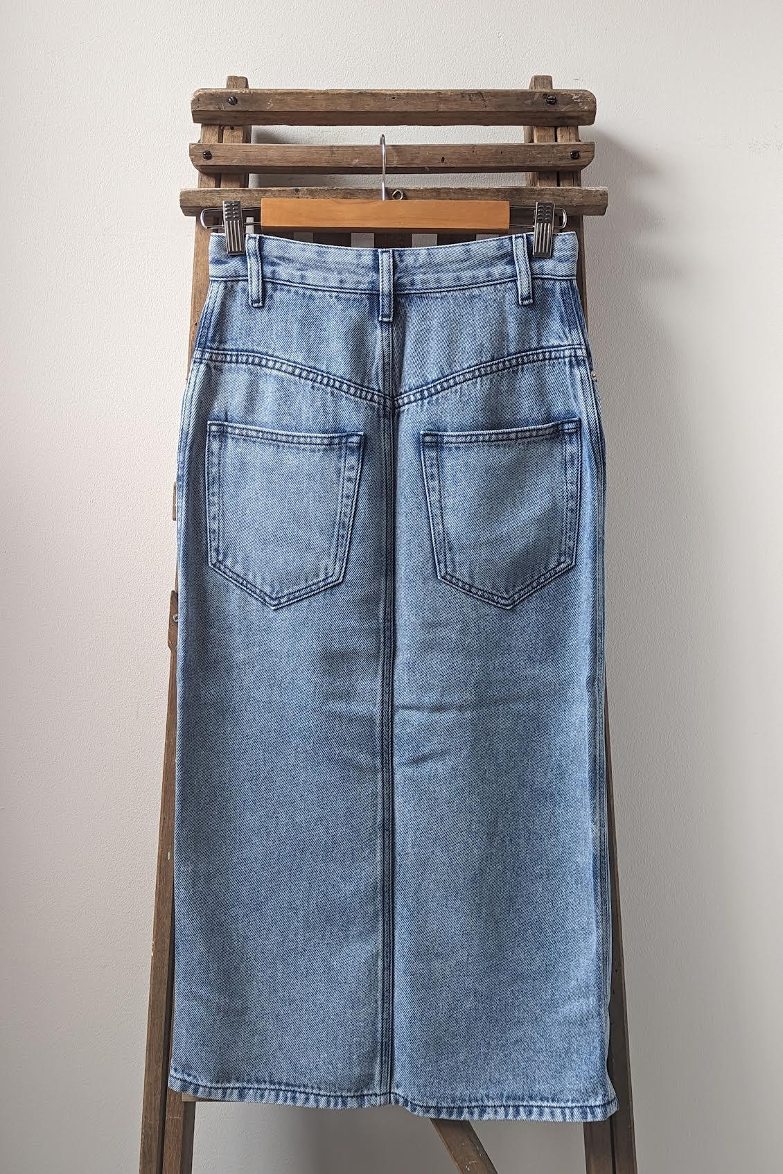 Isabel Marant Etoile - Tilauria Denim Midi Skirt - 32 The Guild