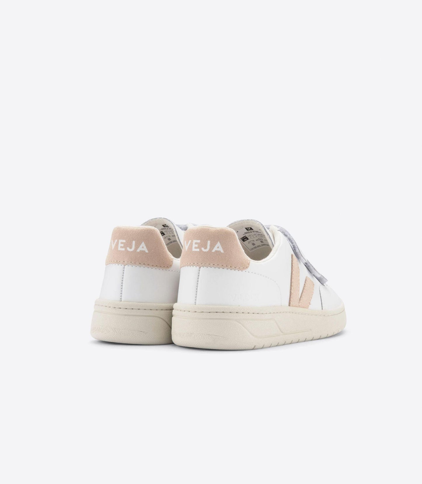 Veja - V-Lock White Sable Velcro Sneakers - 32 The Guild