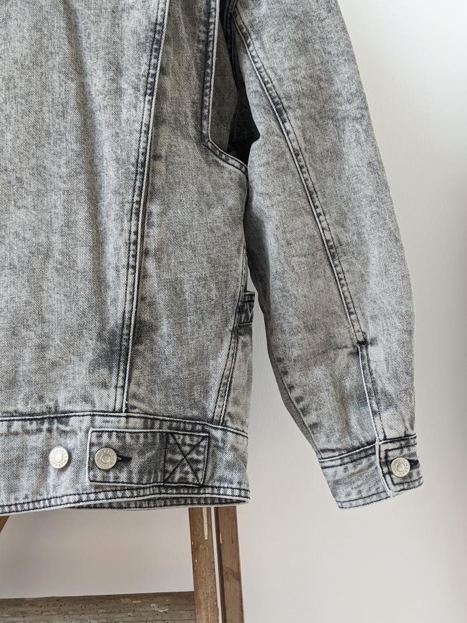 Isabel Marant Etoile - Veronica Light Grey Padded Denim Jacket - 32 The Guild