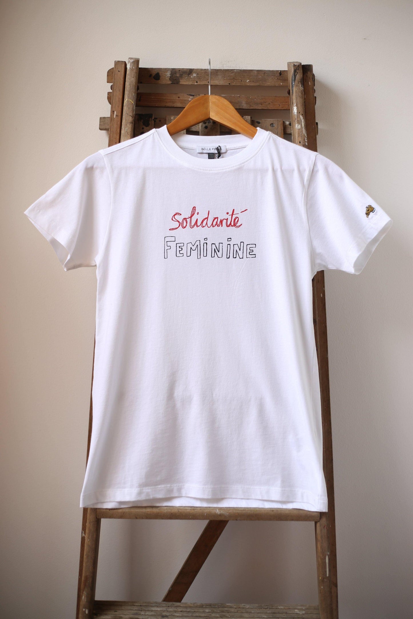 Bella Freud - White Solidarite Feminine Crew Neck T-Shirt - 32 The Guild