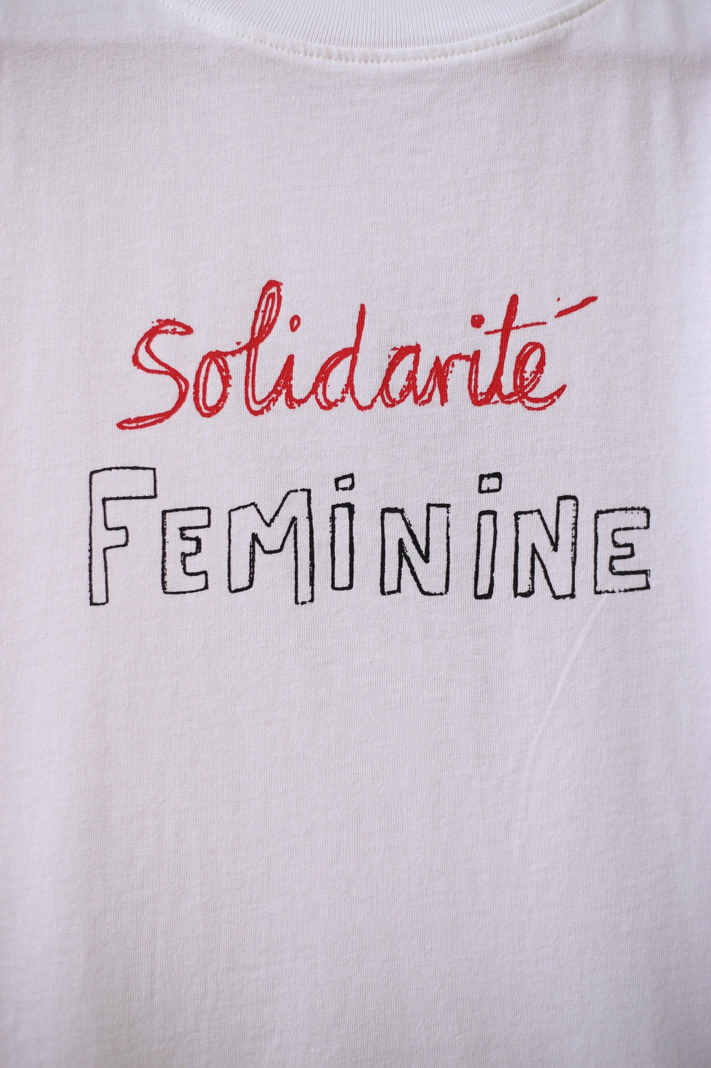 Bella Freud - White Solidarite Feminine Crew Neck T-Shirt - 32 The Guild
