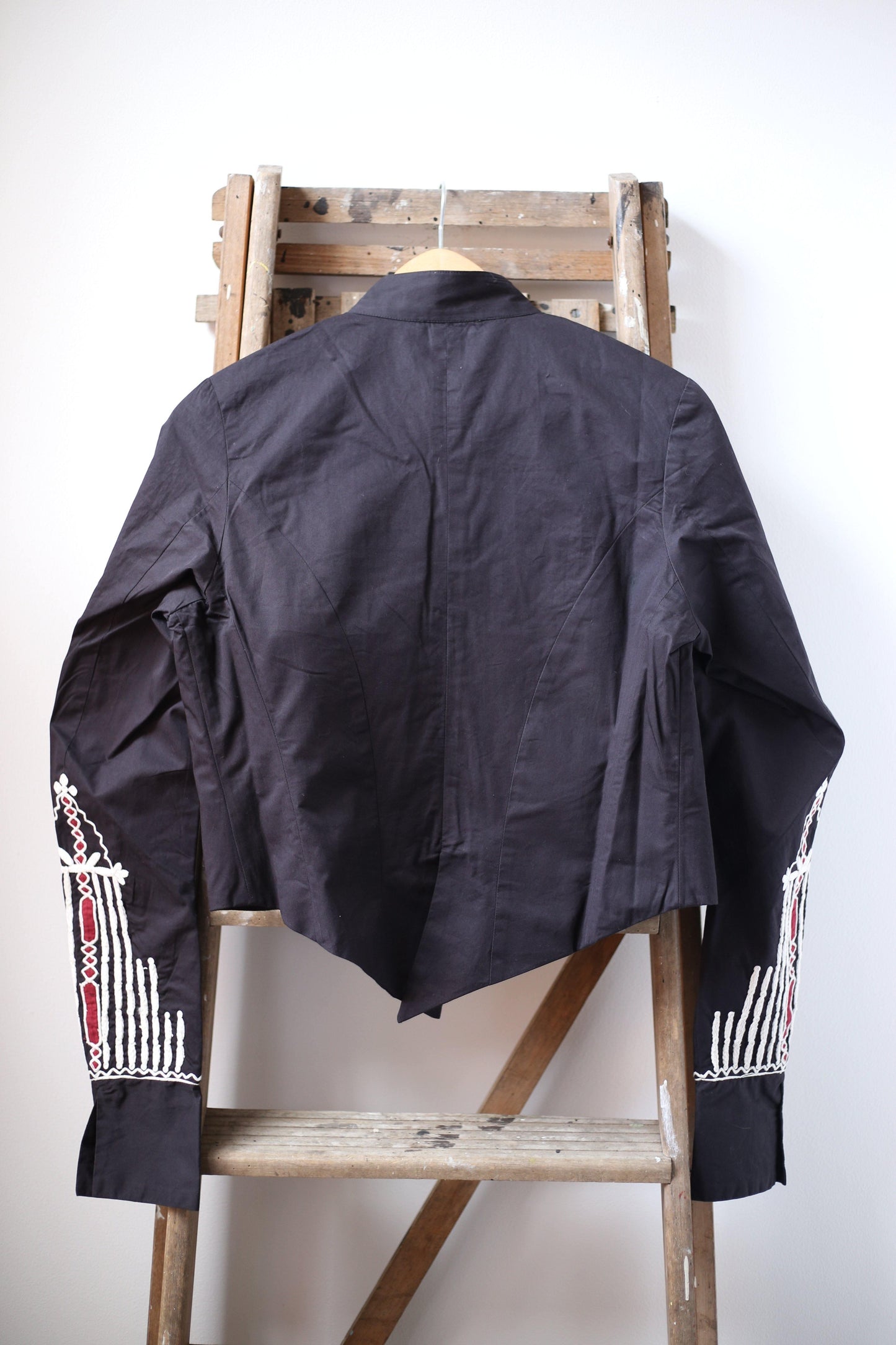 Mes Demoiselles - Wilde Black Pleated Cotton Jacket - 32 The Guild