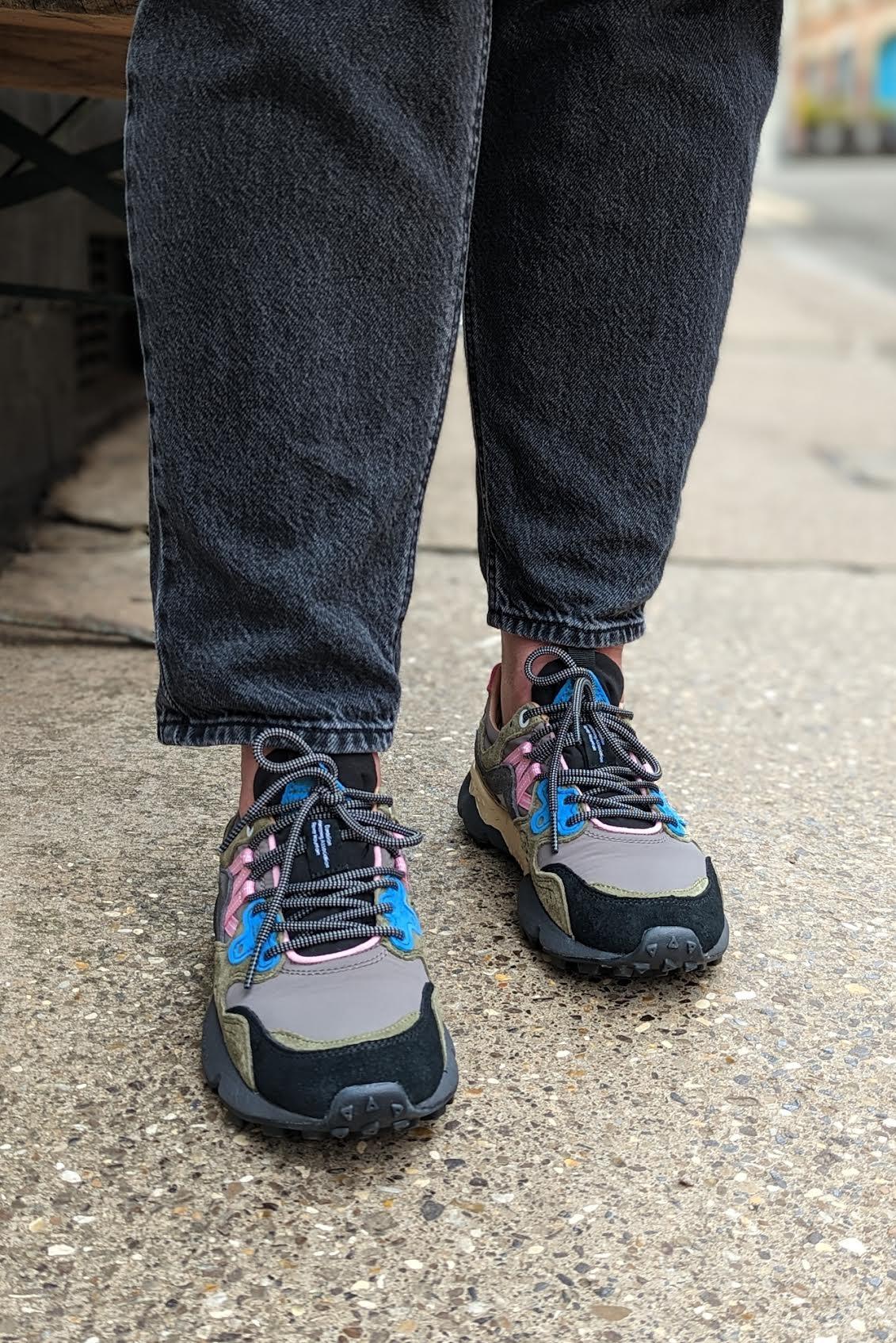 Flower Mountain - Yamano Khaki & Black Sneakers - 32 The Guild