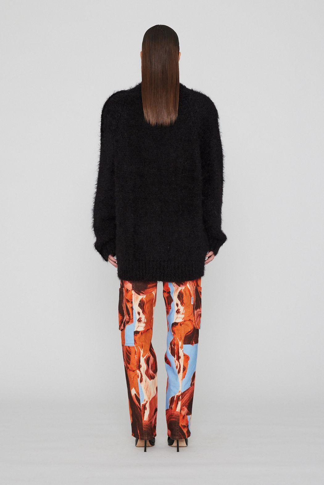 Rotate Remain - Yin Yang Black Mohair Knit - 32 The Guild