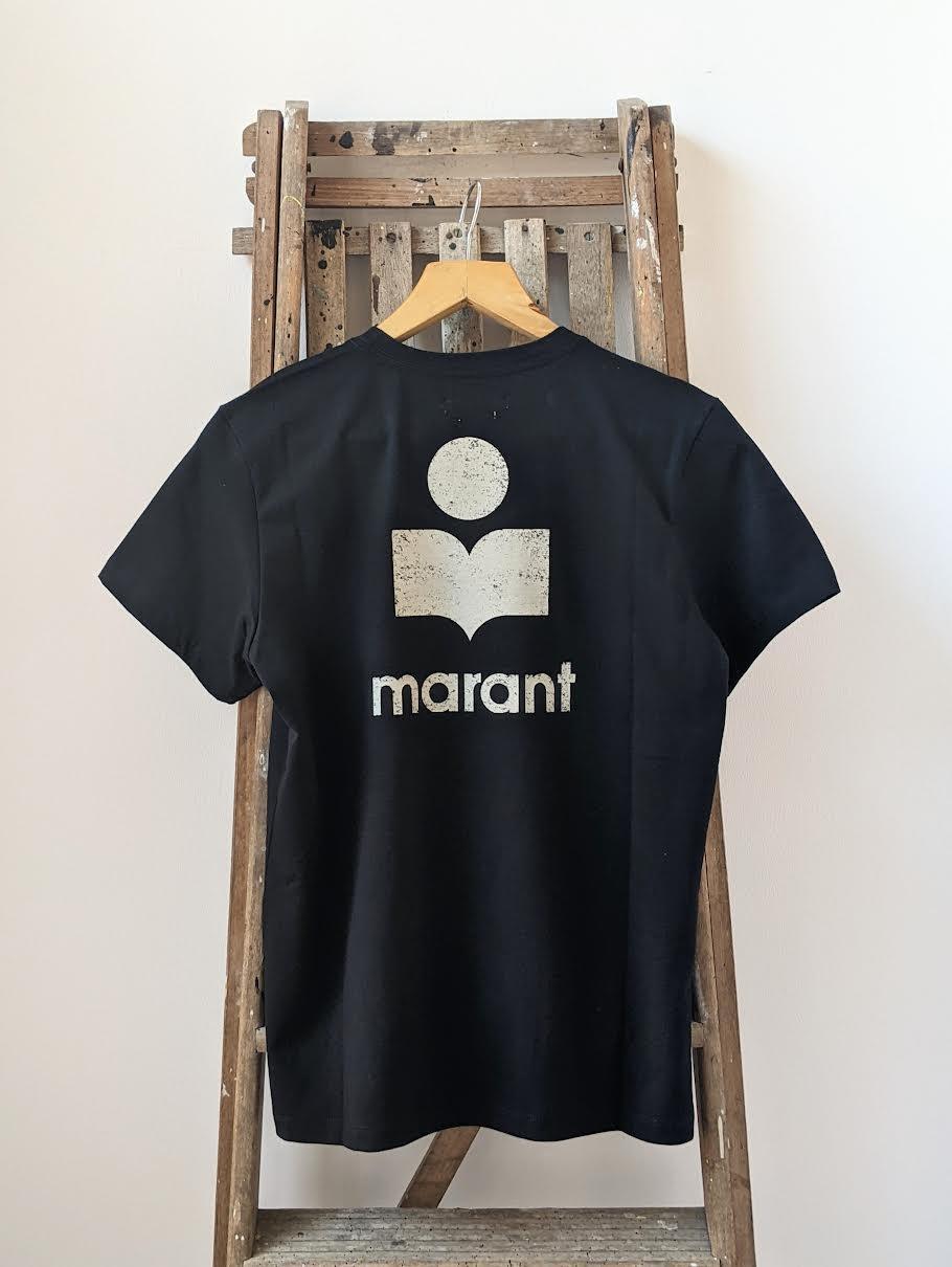 Isabel Marant Etoile - Zewel Black Logo T-Shirt - 32 The Guild