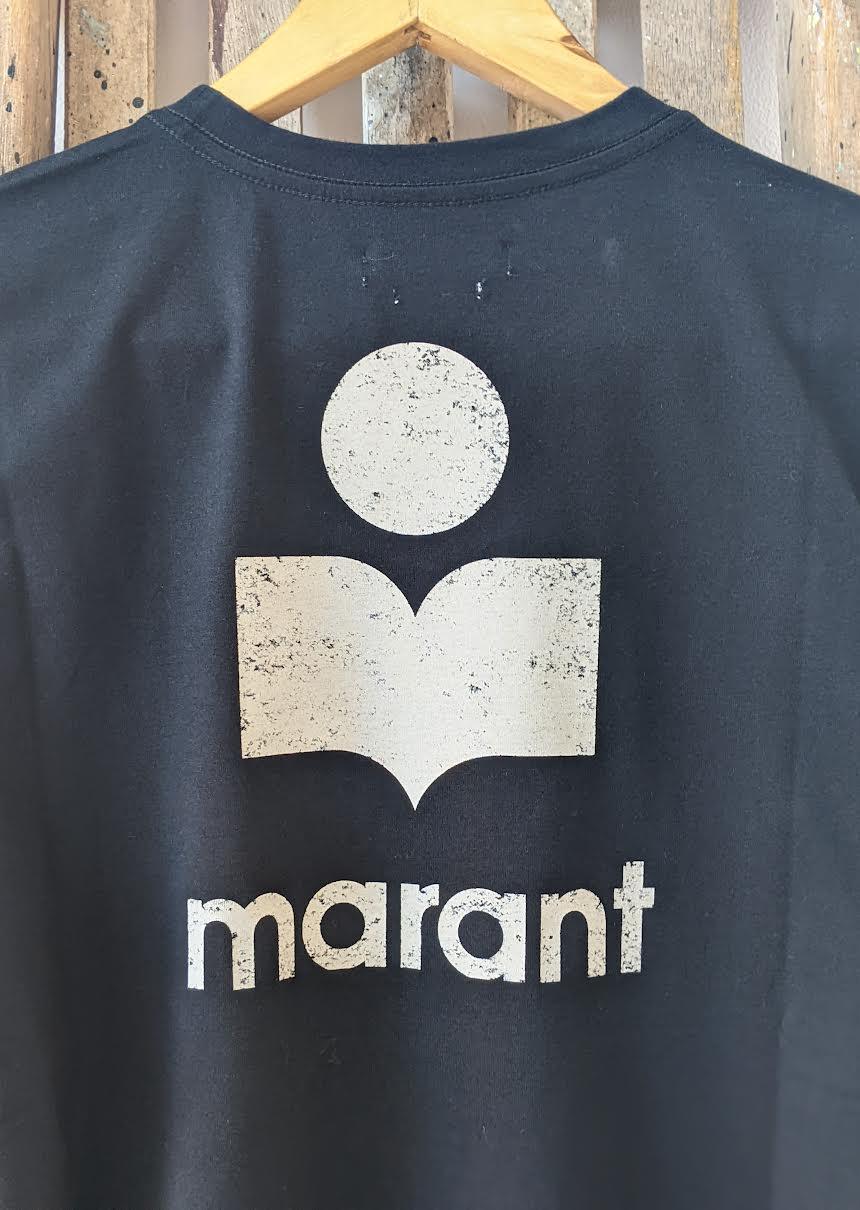 Isabel Marant Etoile - Zewel Black Logo T-Shirt - 32 The Guild