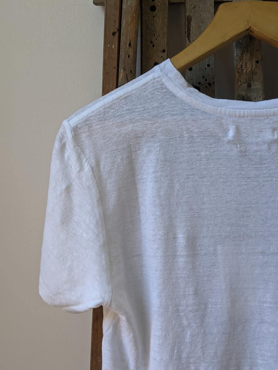 isabel marant etoile zewel pink linen t-shirt