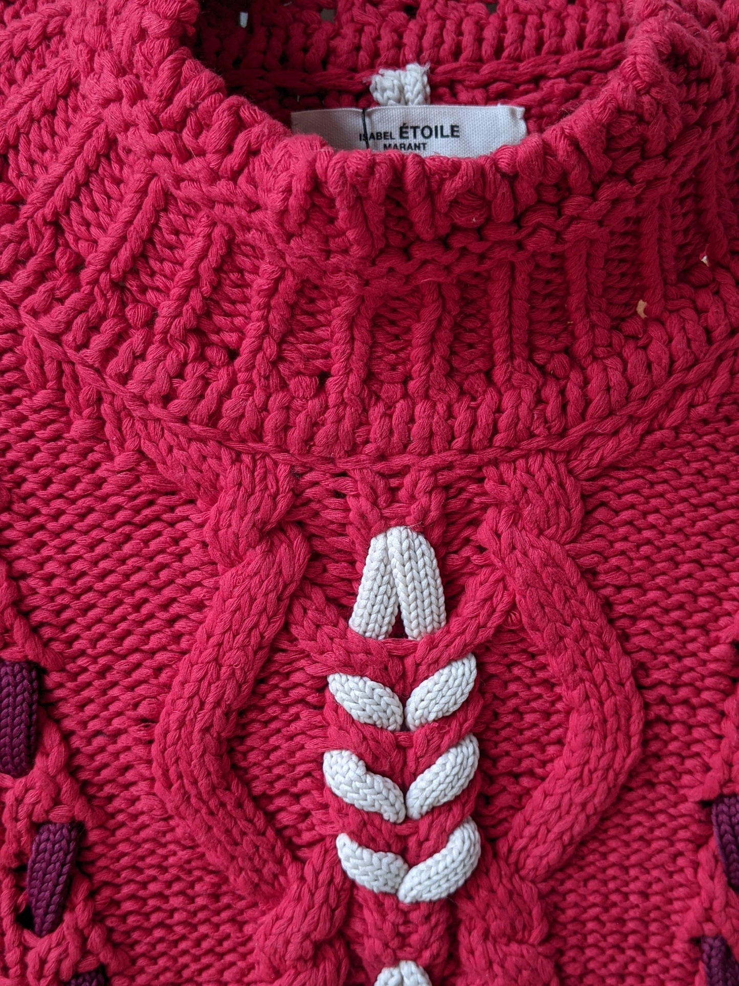 isabel marant etoile zola red knit
