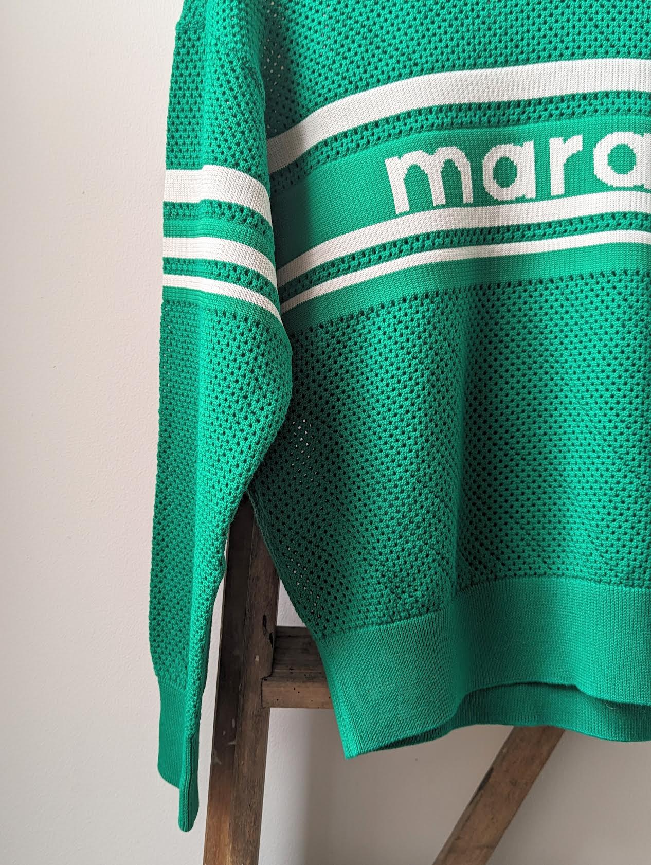 Marant Étoile - Arwen Emerald Open-Knit Sweatshirt