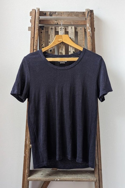 REGUILD - PRELOVED - Isabel Marant Etoile Faded Night Linen T-Shirt size L- Image 1