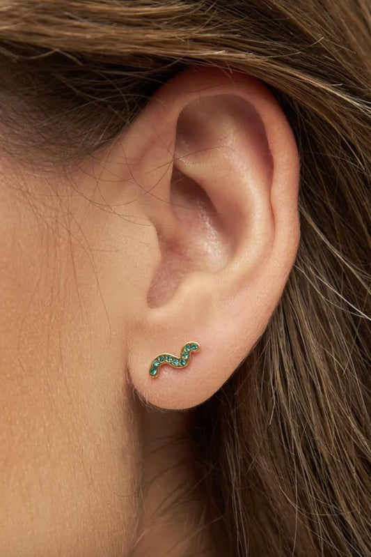 Lulu Copenhagen - Gold Snake Single Stud Earring