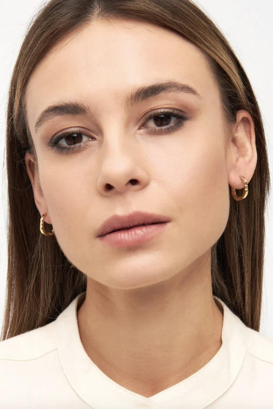 Lulu Copenhagen - Organic Gold Hoop Earrings