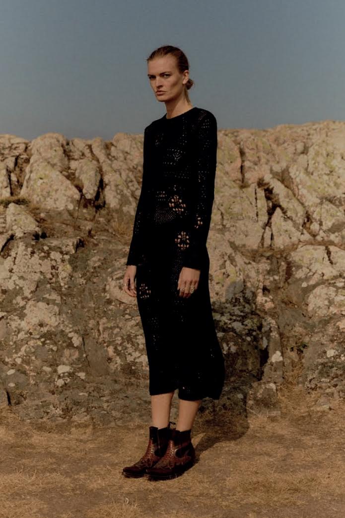 Day Birger - Benoit Black Artistic Crochet Dress