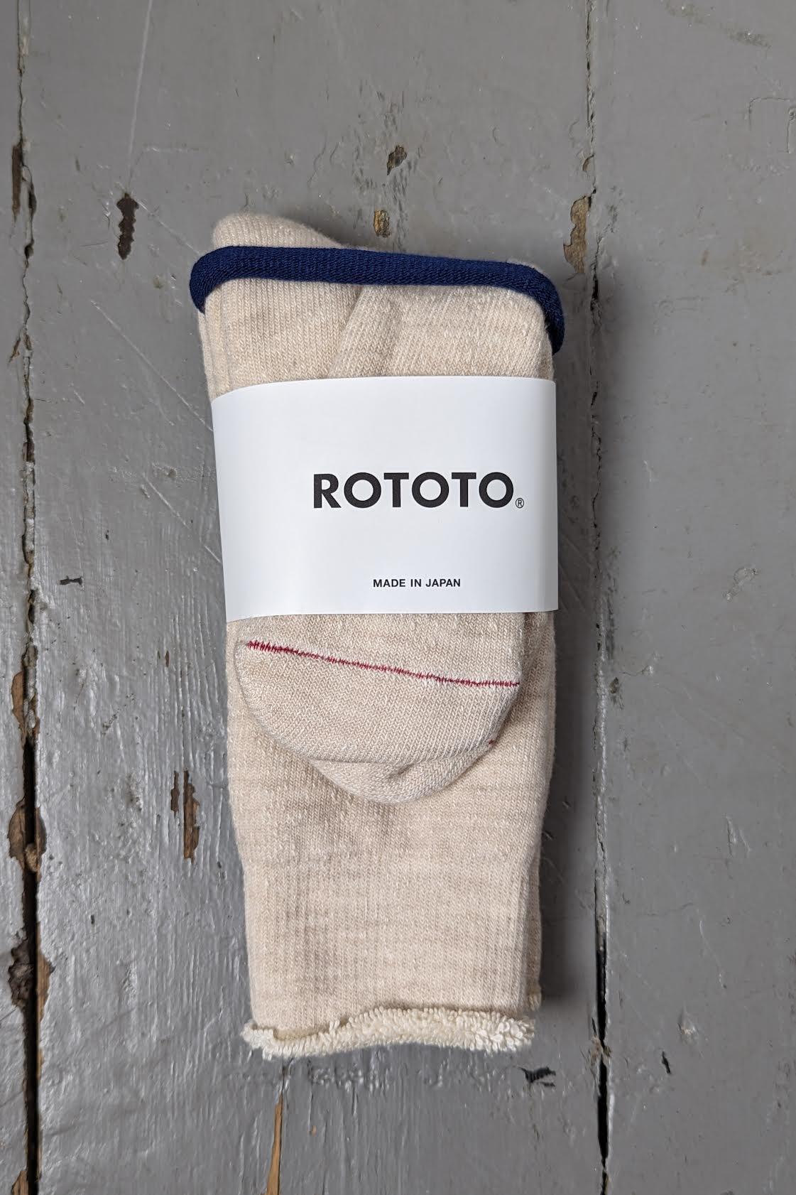 Rototo - Oatmeal Double-Face Socks - 32 The Guild