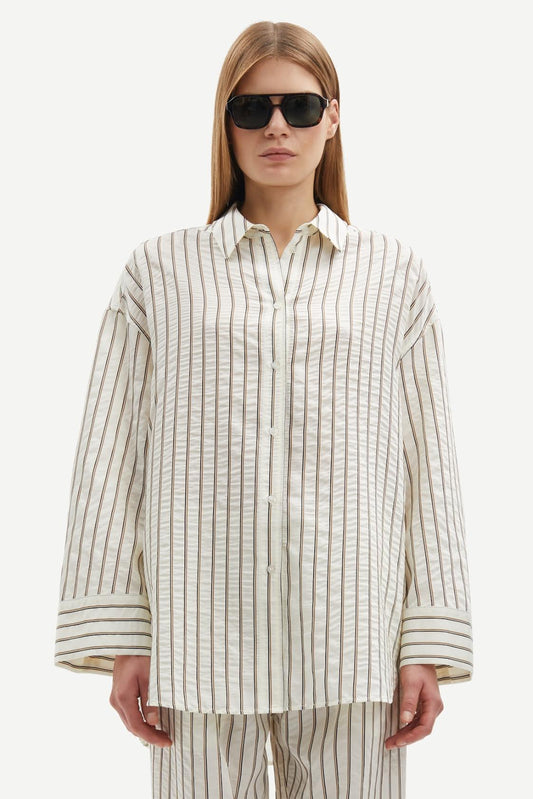 Samsoe Samsoe - Marika Solitary Striped Shirt - image 1 of 4