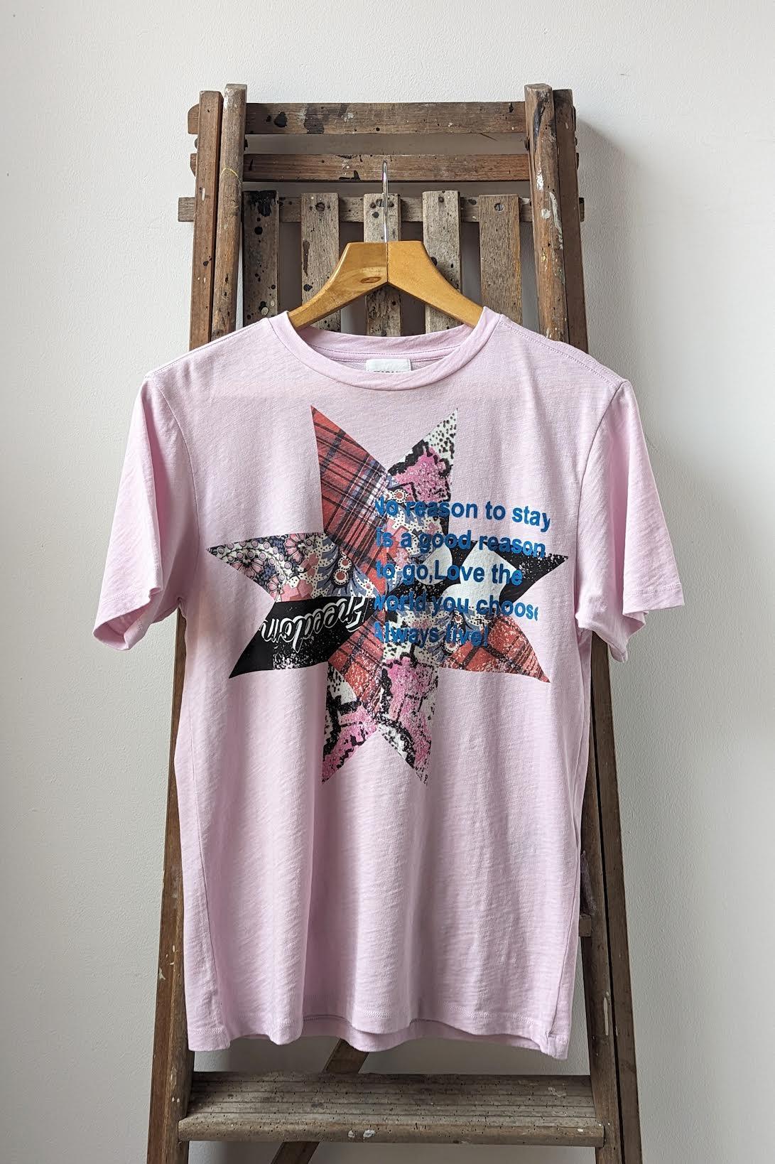 Marant Etoile - Zewel Pink Freedom T-Shirt - 32 The Guild